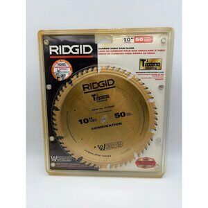 Ridgid 10” 50-Teeth Carbide Table Saw Blade Titanium Coating R1050C New Sealed